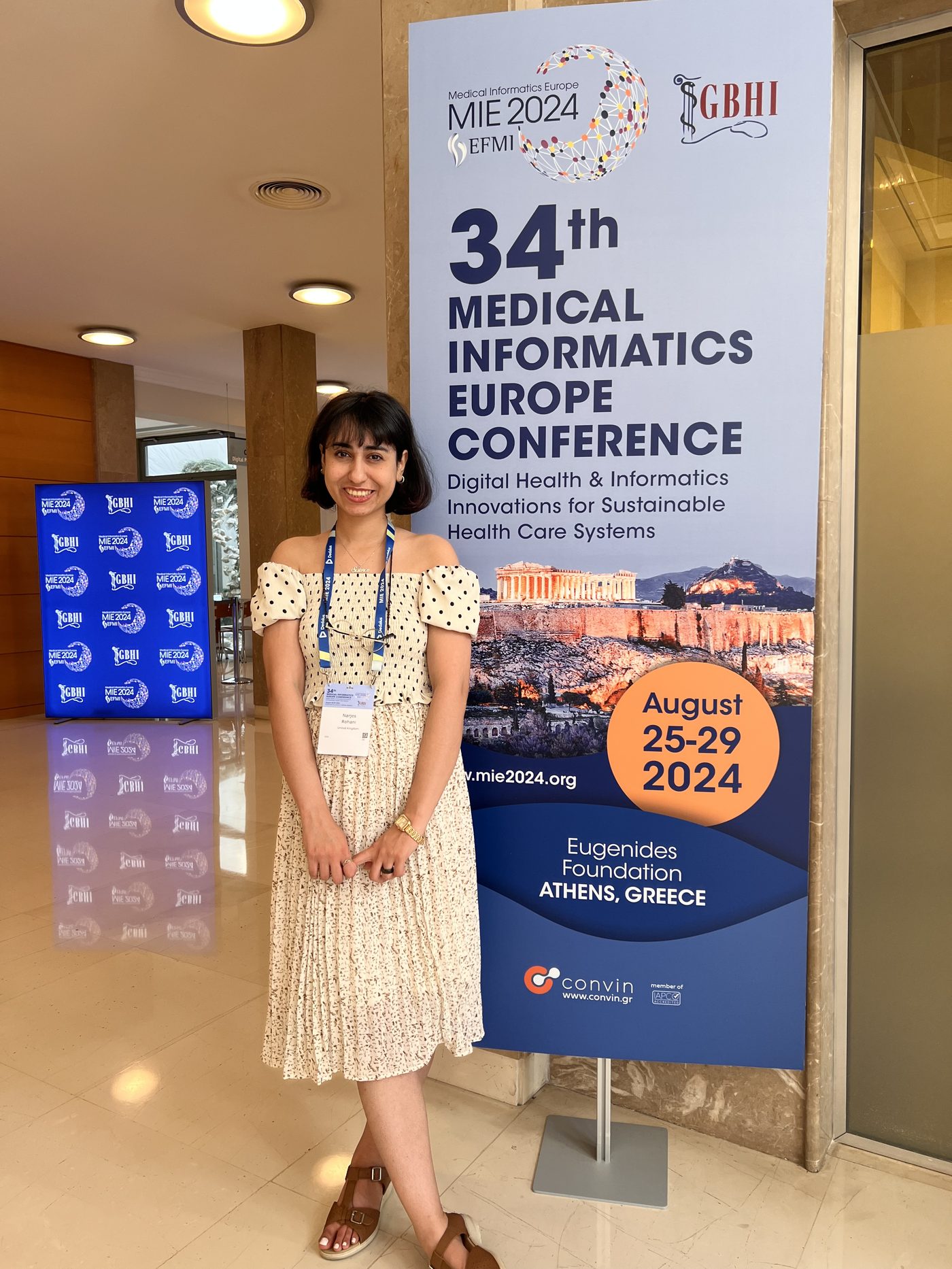Dr. Narjes Rohani at Medical Informatics Europe 2024